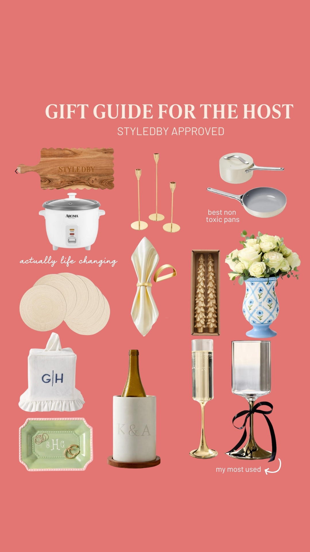 gift guide for the host, gift guide for her - some of my favorite home gifts 🎁🩷

#LTKHoliday #LTKGiftGuide