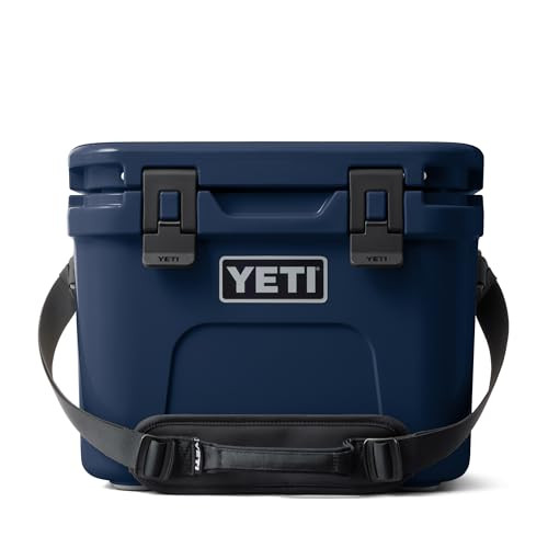 YETI Roadie 15 Hard Cooler with DoubleDuty Shoulder Strap, Navy | Amazon (US)