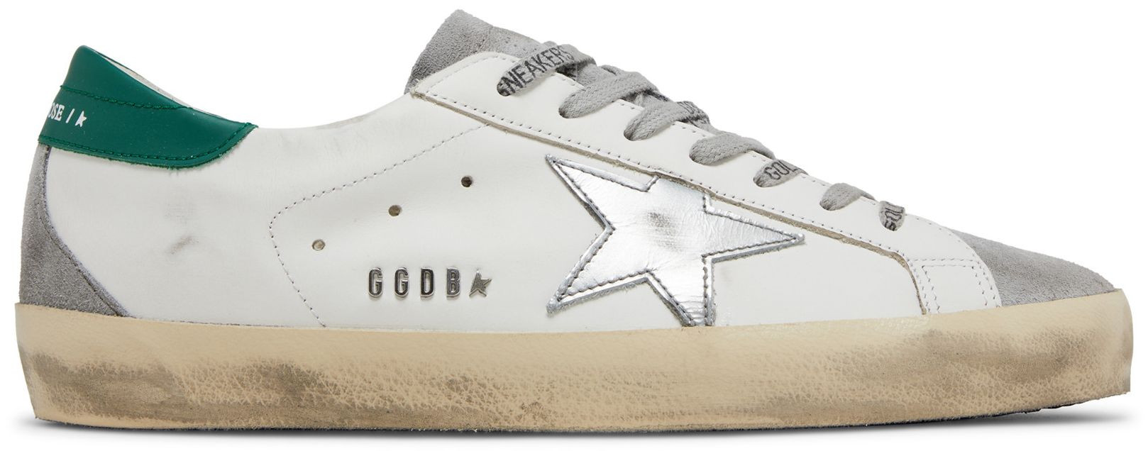Golden Goose Superstar 'White Grey Green' | GOAT