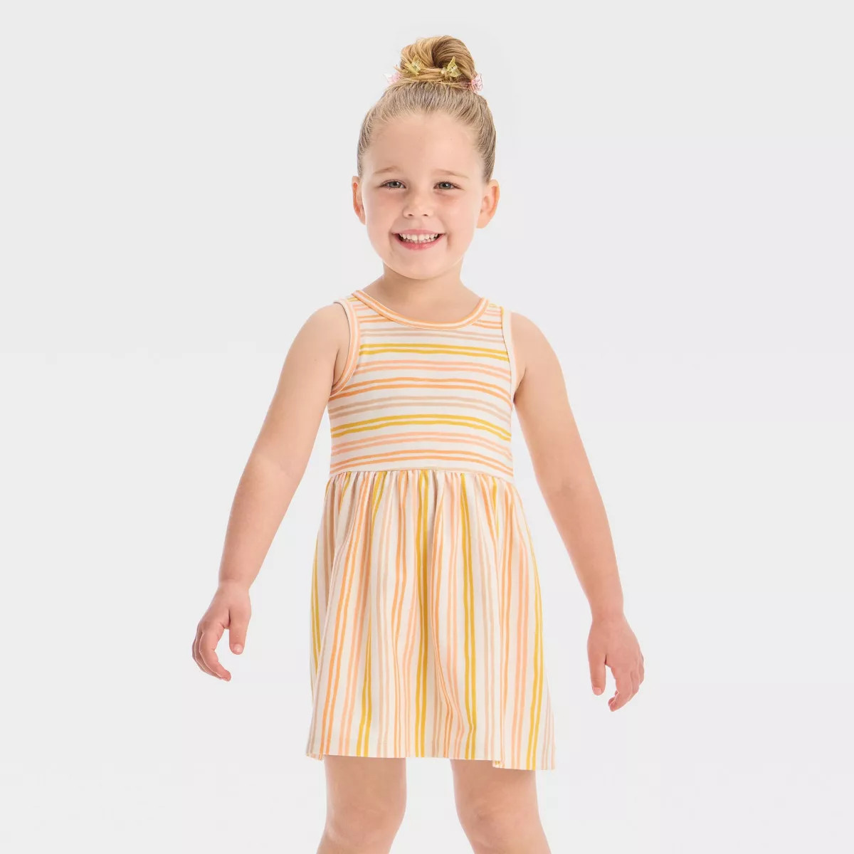 Toddler Girls' Warm Striped Tank Dress - Cat & Jack™ | Target