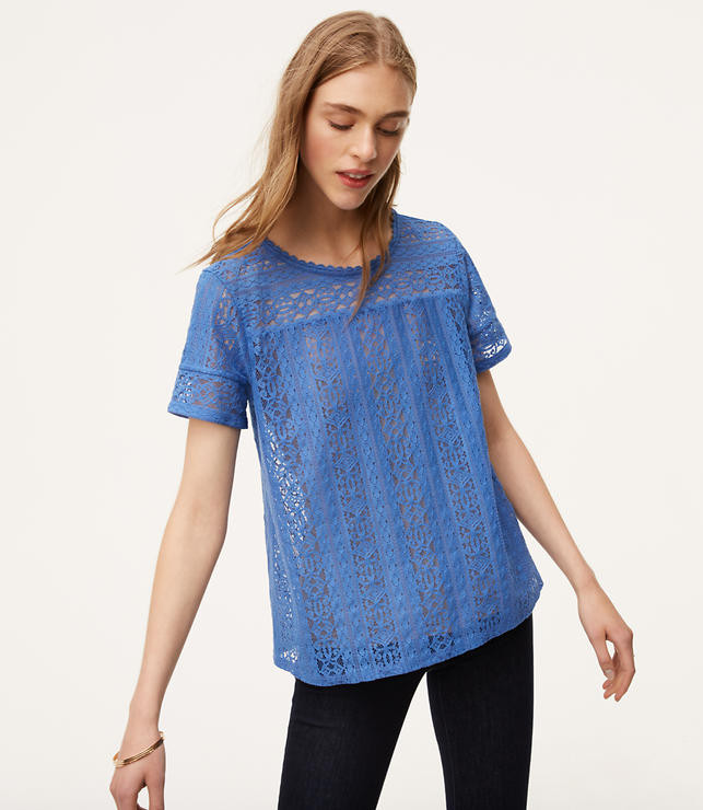 Lace Tee | LOFT