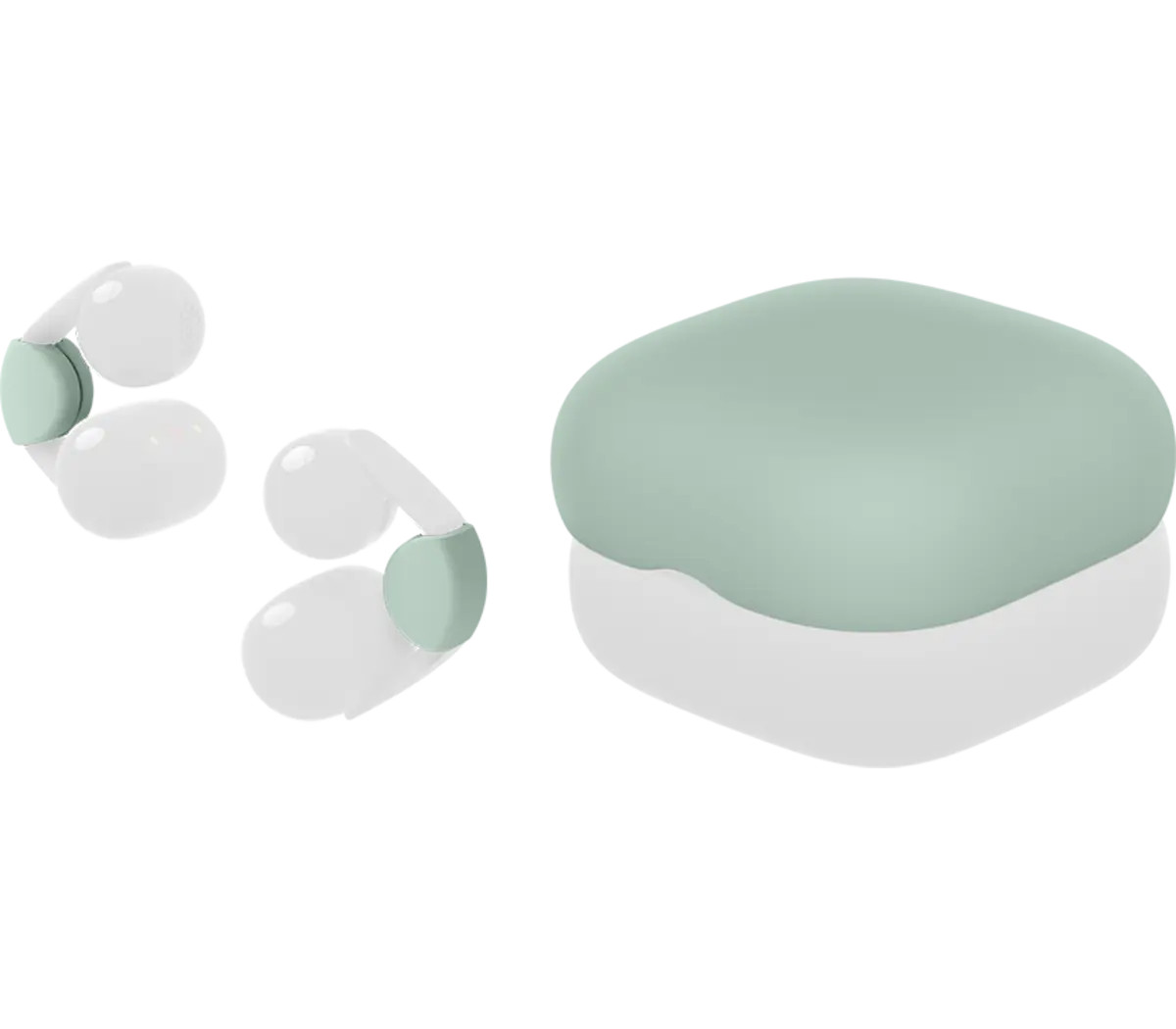 Case Cover Top and Air Fitting Cushions for LinkBuds Clip | Green | Sony Electronics