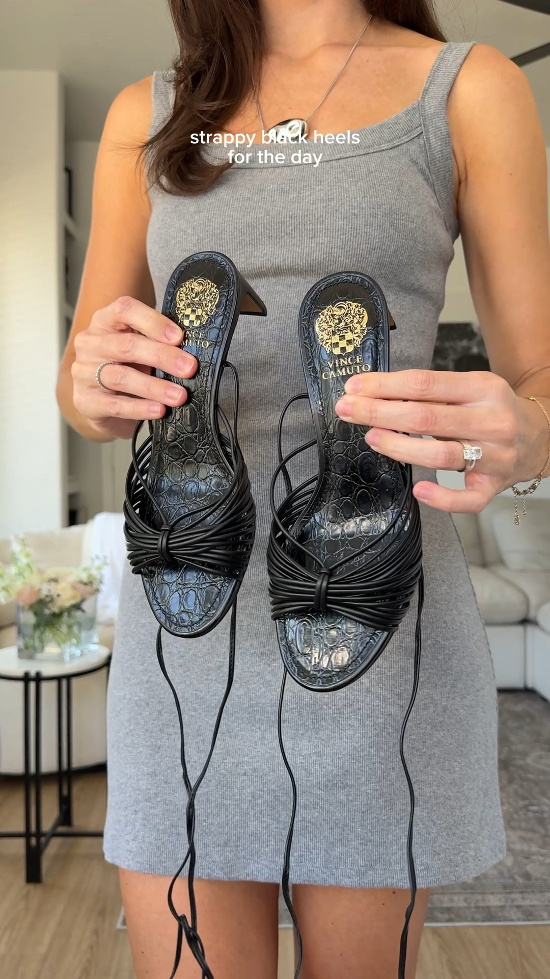 Summer sandals from day to night 🤍use code CASSIE35 for 35% off sandals at @vincecamuto and get ready for summer outfits! #vincecamutopartner #ad