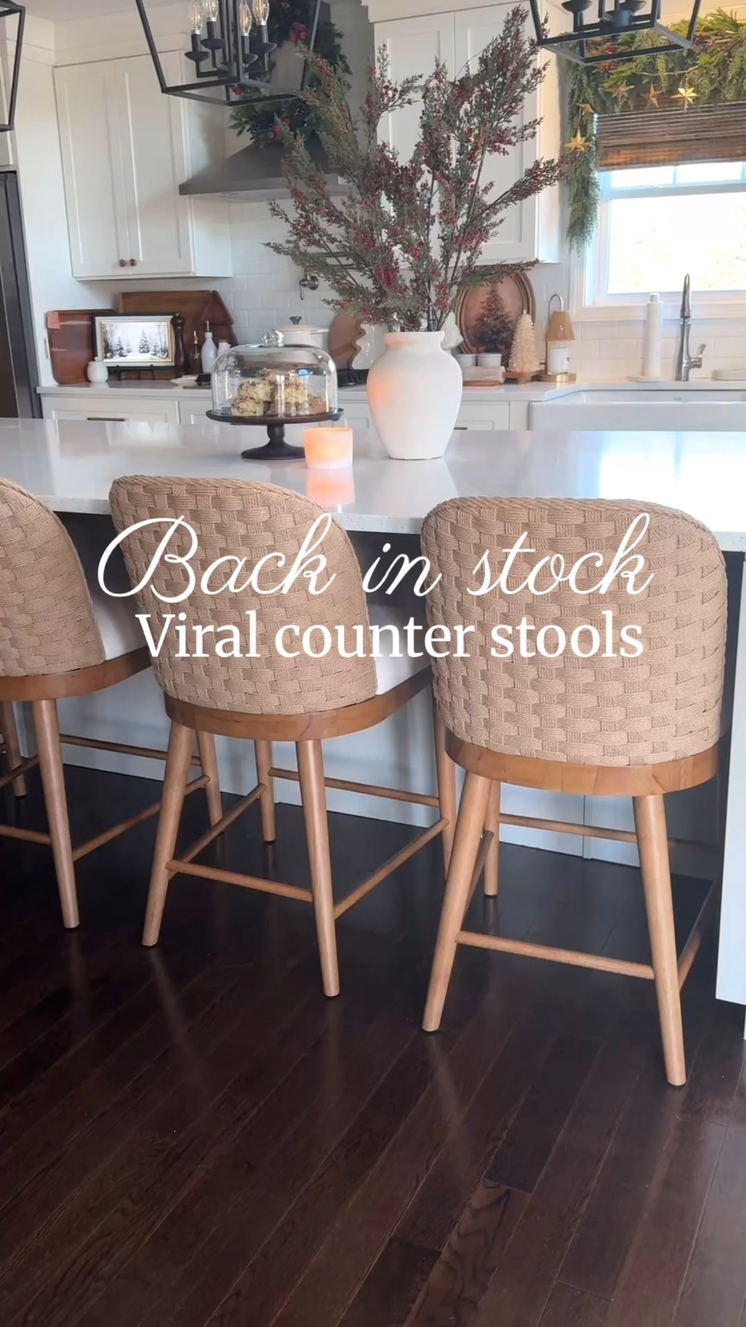 These counter stools are one of the best dupes I have found in awhile. They are super affordable and the quality is amazing!❤️

#LTKHoliday #LTKHome #LTKGiftGuide
