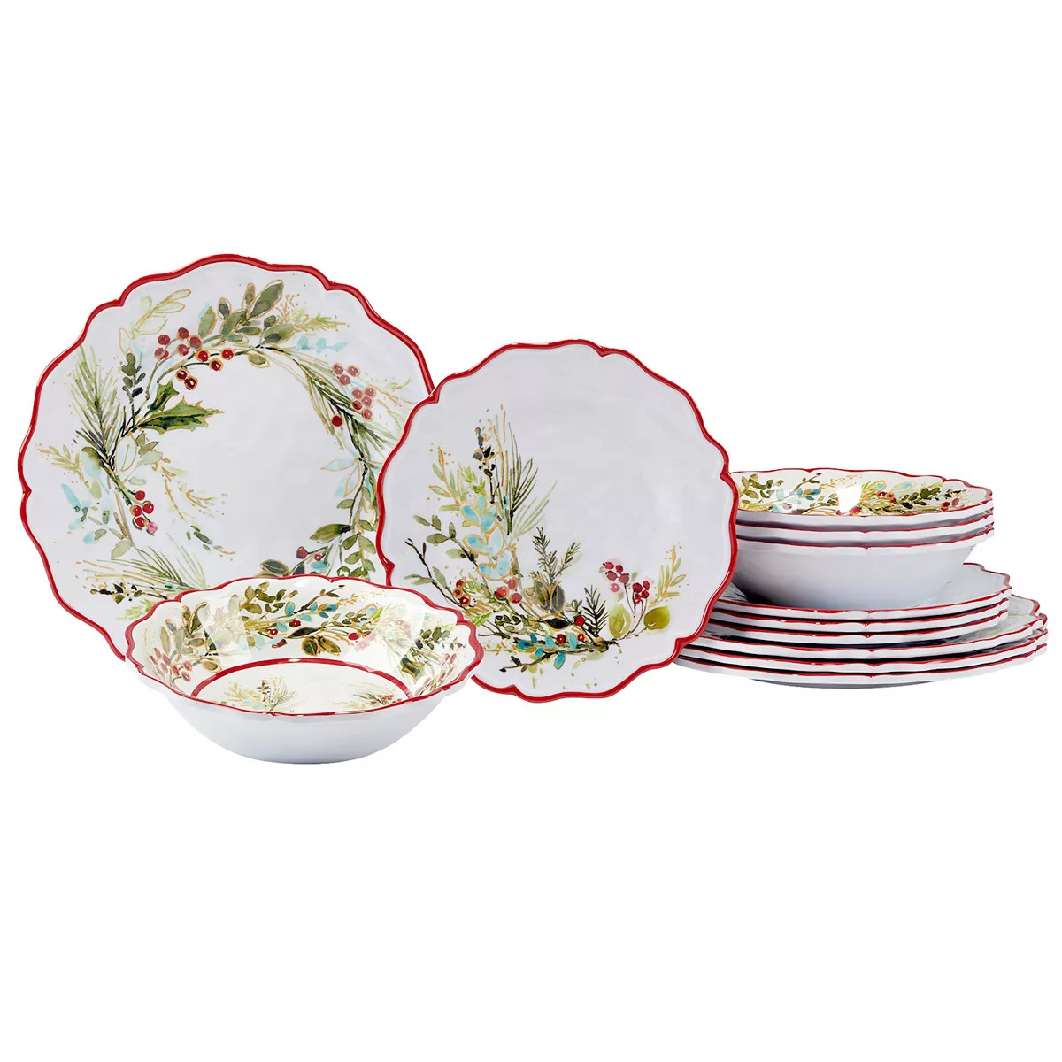 Certified International Christmas Gatherings 12-pc. Dinnerware Set | Kohl's