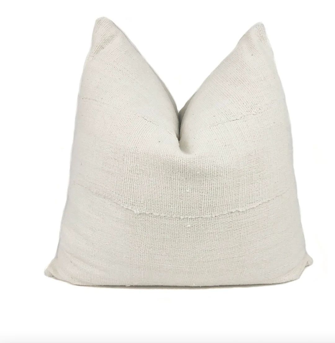 Mudcloth Pillow Cover |  Cream Mudcloth Pillow | Farmhouse Pillows | Modern farmhouse Decor | Etsy (US)