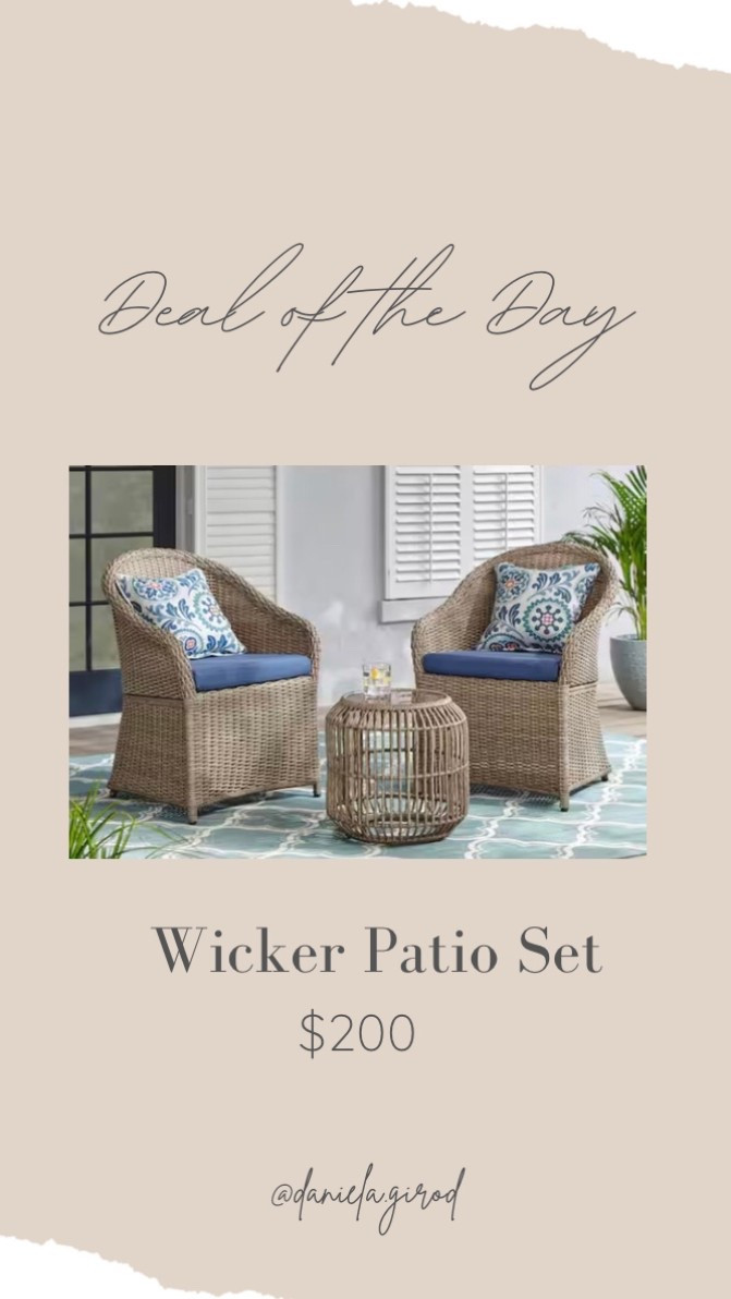 Patio season is almost here! this 3pc set is only $200 

#dealoftheday #spring #patioseason #homedecor #remodel #wicker #outdoor #family #homedepot #salefind 

#LTKFamily #LTKSeasonal #LTKHome