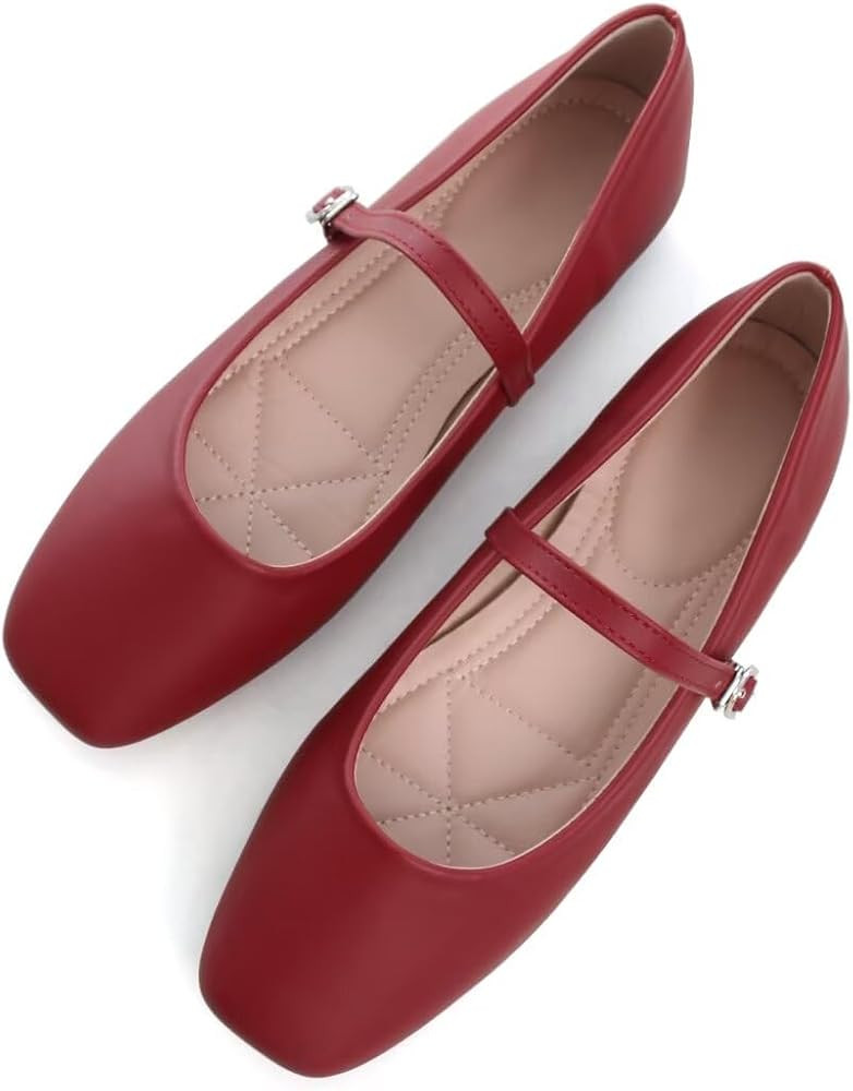 TN TANGNEST Women's Mary Jane Shoes Ballet Flats for Women Comfortable Round Toe Slip On Flats An... | Amazon (US)