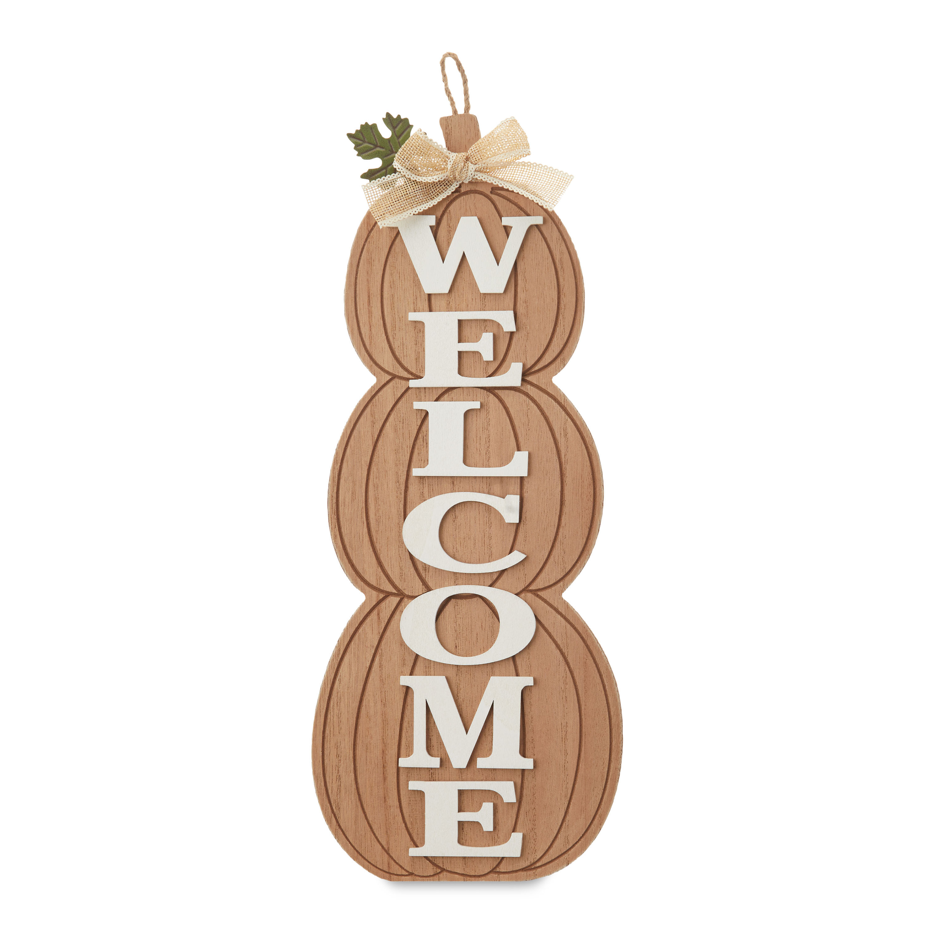 Way To Celebrate Harvest Wooden Pumpkin Wall Decor, Welcome | Walmart (US)