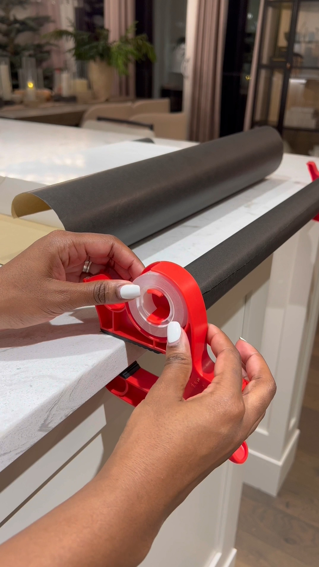 😩
Finally a way to wrap presents without wrapping paper curling back up and tape rolling all over this place! 😆🎉 …plus with the wrapping paper cutter, you can now cut straight lines with a simple glide … no need for scissors which means no more wrist and hand fatigue! 🥳

The wrapping paper clamps can be used on your table or countertop…you can attach your tape to both sides… so no more precut tape strips! 🎉

#LTKHome #LTKHoliday #LTKVideo