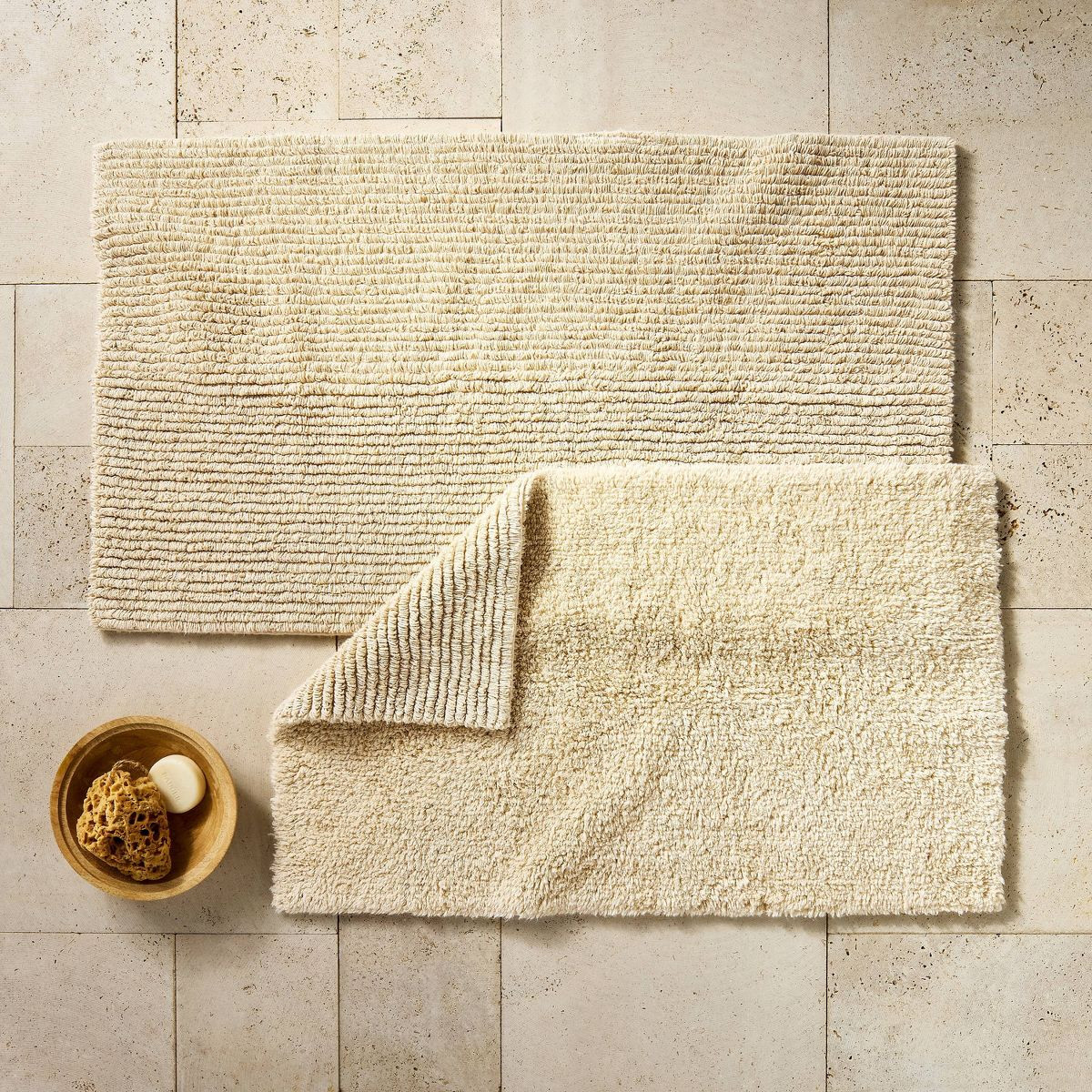 Organic Melange Reversible Bath Rug - Casaluna™ | Target