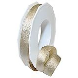 Morex Ribbon 67915/20-104 Glitter Satin Polyester Ribbon, 5/8" by 22 yd, Gold | Amazon (US)