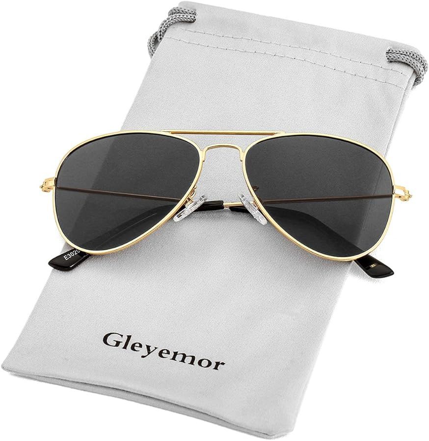 Gleyemor Kids Polarized Aviator Sunglasses for Little Girls Boys Juniors Teenagers, Two Sizes 50M... | Amazon (US)