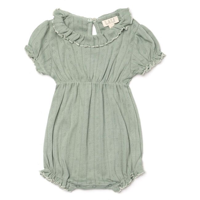 Baby Knit Onesie, Lily Pad Green | Maisonette