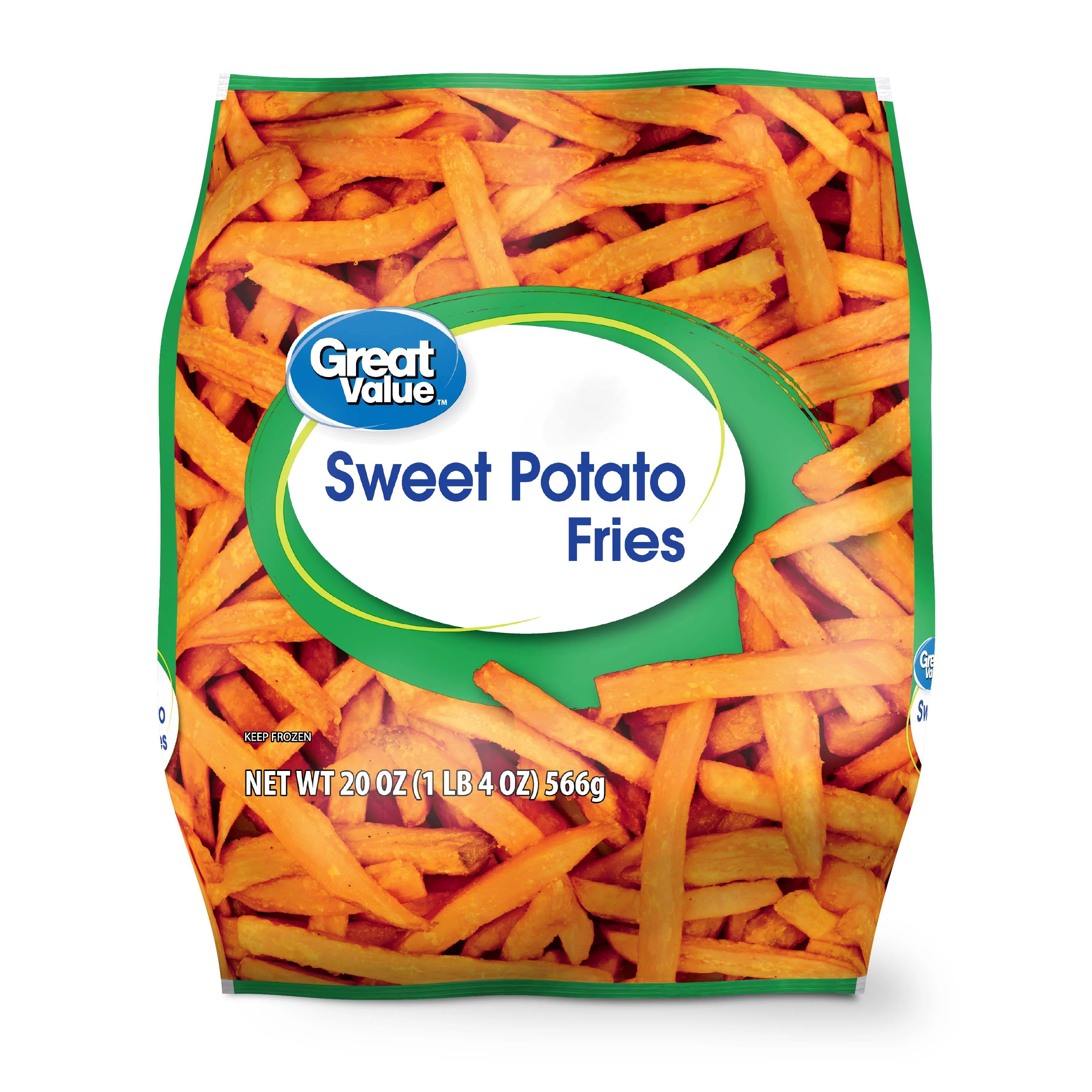 Great Value Sweet Potato Fries, 20 oz (Frozen) - Walmart.com | Walmart (US)