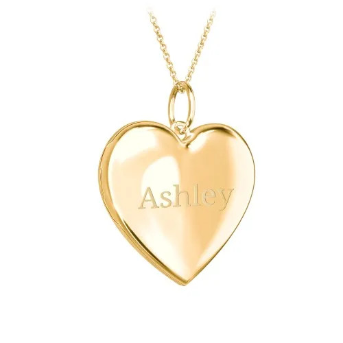 Engravable Heart Photo Locket Necklace | Jewlr