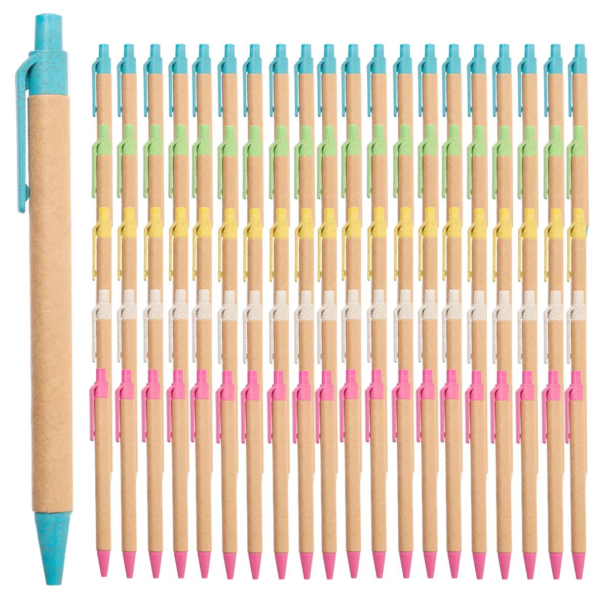 Simply Genius (100pk) Eco Friendly Ballpoint Pens, Medium Point, Black Ink - Walmart.com | Walmart (US)