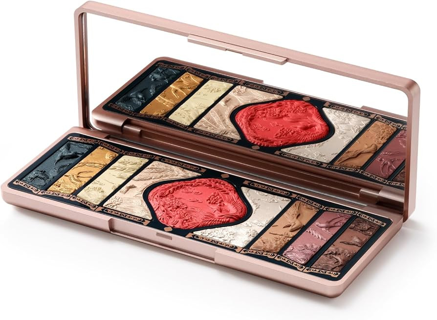 FLORASIS Floral Engraving Phoenix Makeup Palette (01 Gold Brown) | Amazon (US)