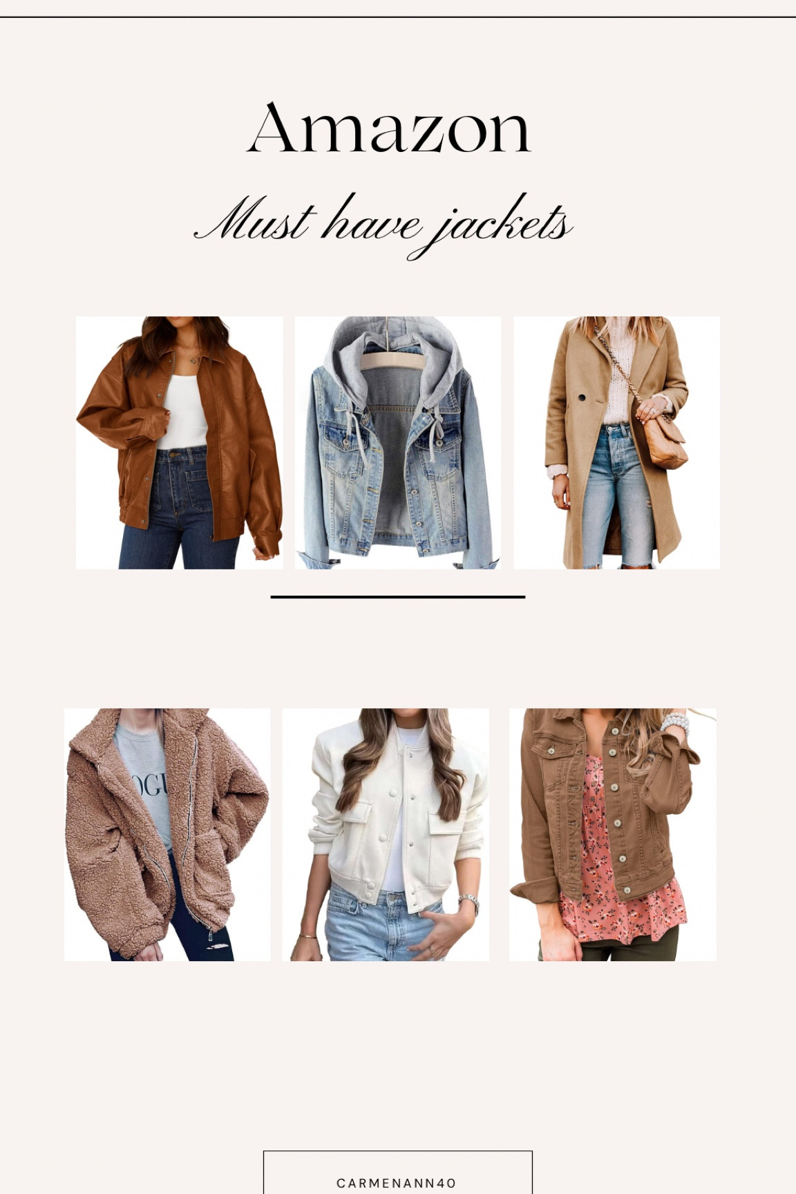 These are my must have jackets for Fall/Winter

#LTKSeasonal #LTKGiftGuide #LTKStyleTip