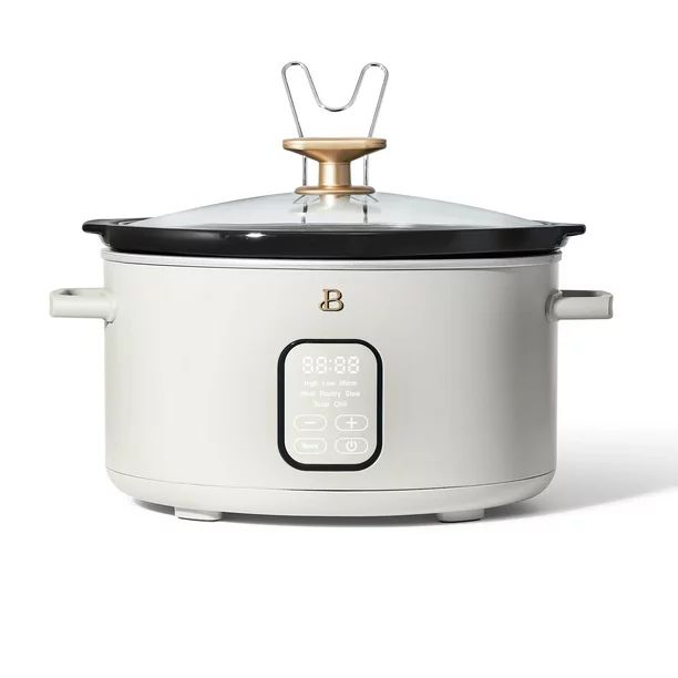 Beautiful 6 Quart Programmable Slow Cooker, White Icing by Drew Barrymore | Walmart (US)