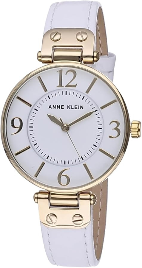 Anne Klein Women's Leather Strap Watch | Amazon (US)