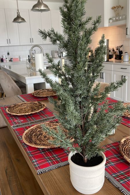 Faux Christmas tree with pot from target- so cute! 🎄

#LTKSeasonal #LTKHoliday