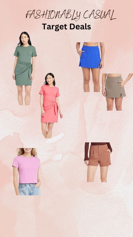 Target circle deals
Wrap dress
Skort
Shorts
basic tees


#LTKstyletip #LTKfindsunder50 #LTKxTarget