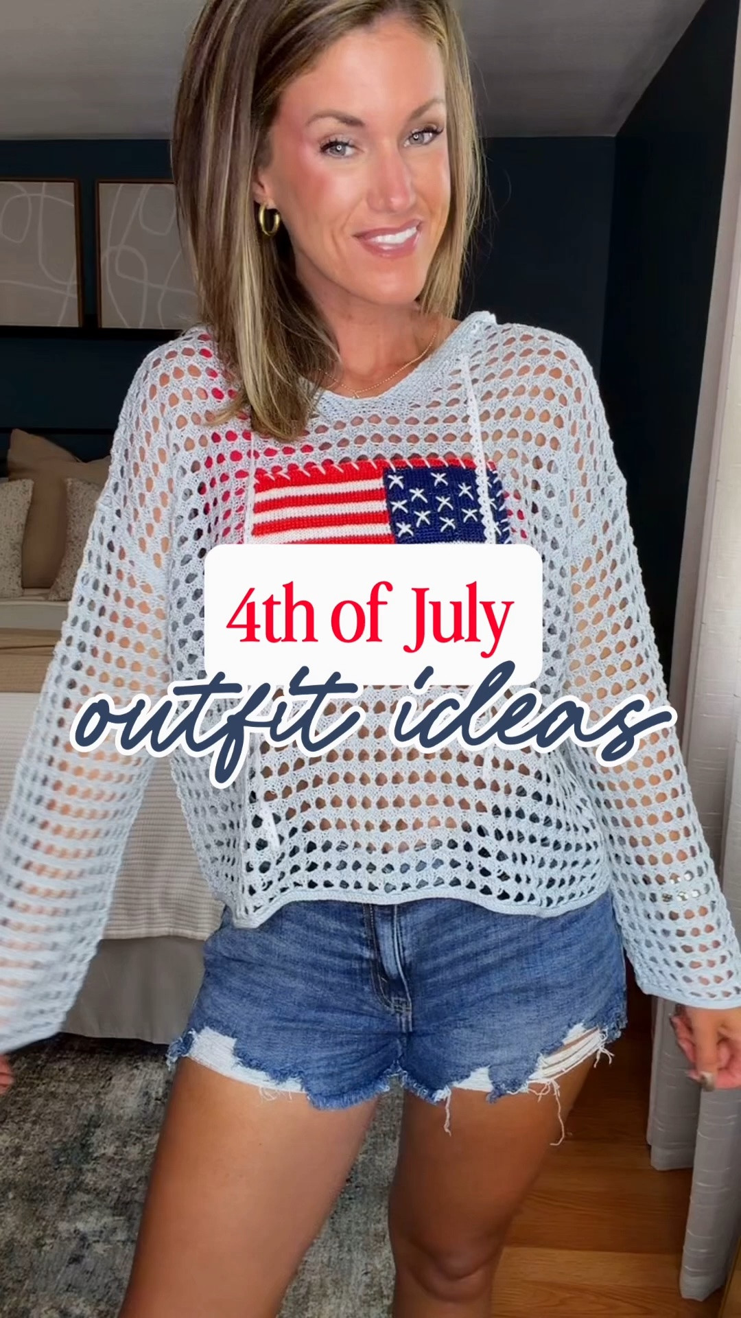 🇺🇸 The 4th is less than a week away. If you need a last minute outfit idea, here ya go!! 
Tees/ small
Pants and shorts/ medium
Swimsuits/ medium

#LTKSeasonal #LTKSaleAlert #LTKOver40