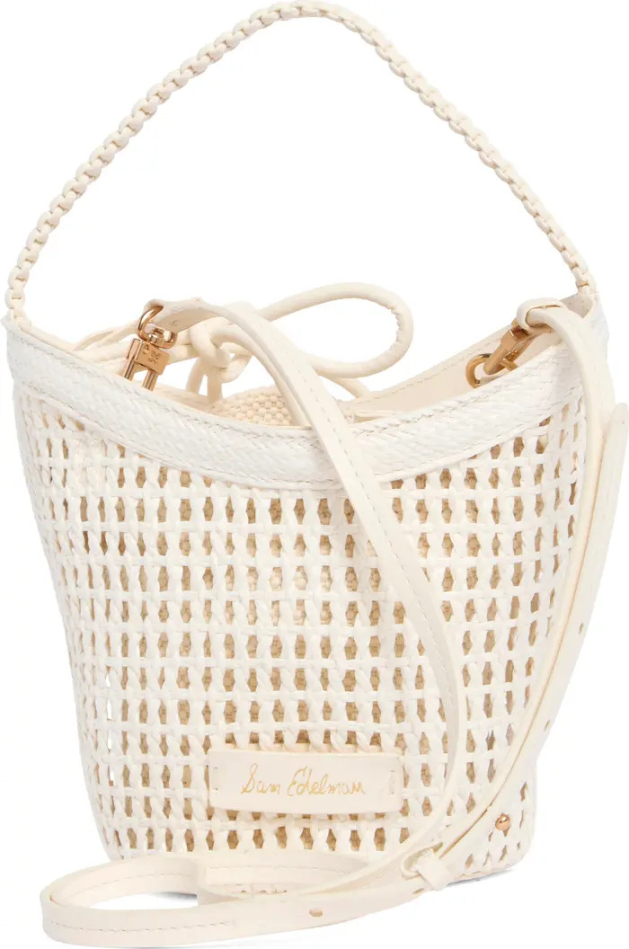 Marcie Open Weave Small Bucket Crossbody Bag | Nordstrom