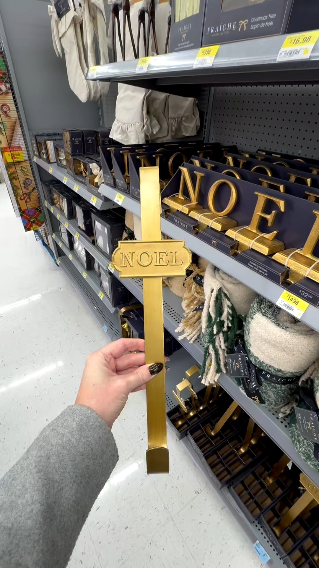 This gorgeous gold wreath hook was such a great price point - ended up buying it and admiring a few more of
these Christmas decor pieces from the Fraiche Living collection, though the website has a wider selection that in store  

#LTKHoliday #LTKHome #LTKGiftGuide