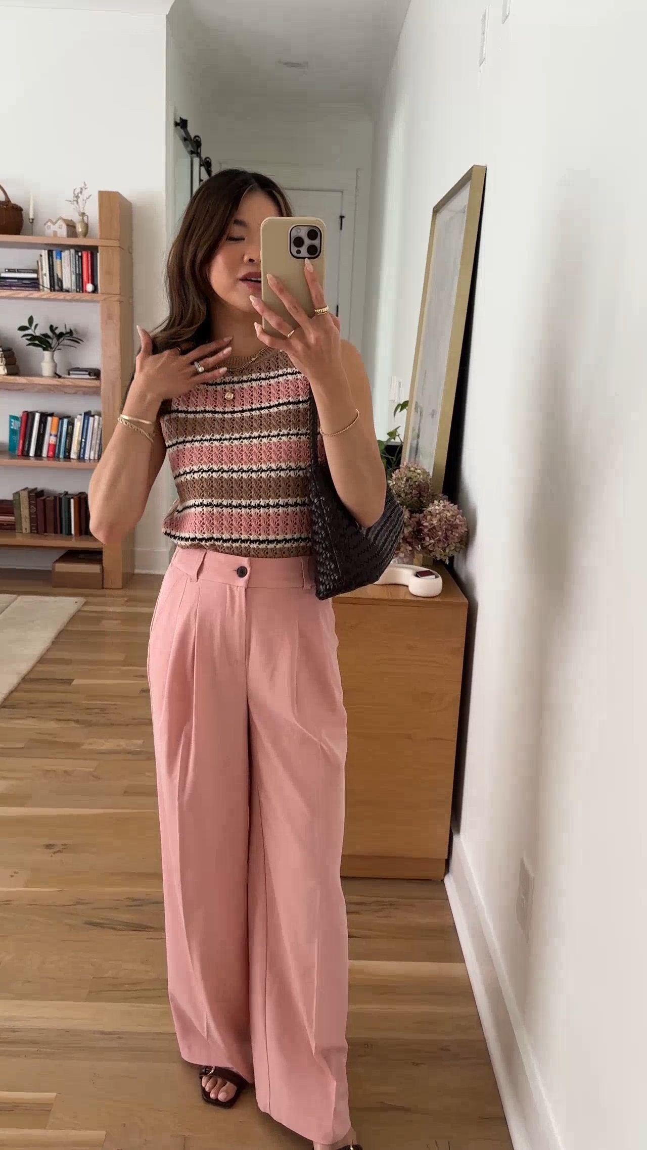 Sizing info:
•Top size XS
•Pants size XS in mellow rose

petite fashion, get dressed with me, outfit inspiration, ootd, nashville outfit, Nashville influencer, petite style, vacation style, casual outfits, mom style, petite pants, spring outfits, spring outfit info, spring pants, spring outfit idea, spring top, spring sweater, spring shoes, varley pants, sweater tank  
@Varley 
 

#LTKPetite #LTKSeasonal #LTKootd
