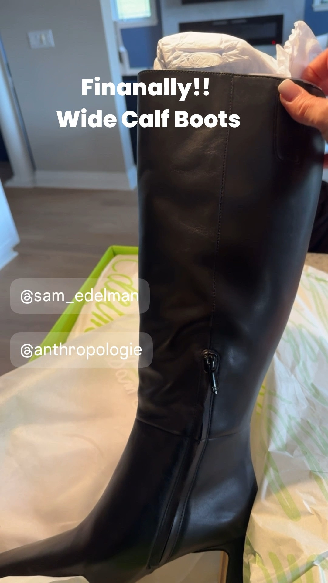 If you’re a wide calf woman like me and have a hard time finding tall boots large enough to fit, these may be for you. 

My calves measure 16” and the boots leave enough space for me to wear them with jeans. 

I hope they’re still in stock for you. 
#widecalfboots #tallwidecalfboots 

#LTKover50style #LTKcanada #LTKstyletip