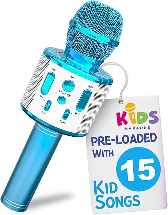 Move2Play, Kids Karaoke Microphone | Includes Pre-Loaded Songs & Bluetooth | Kids Birthday Party ... | Amazon (US)