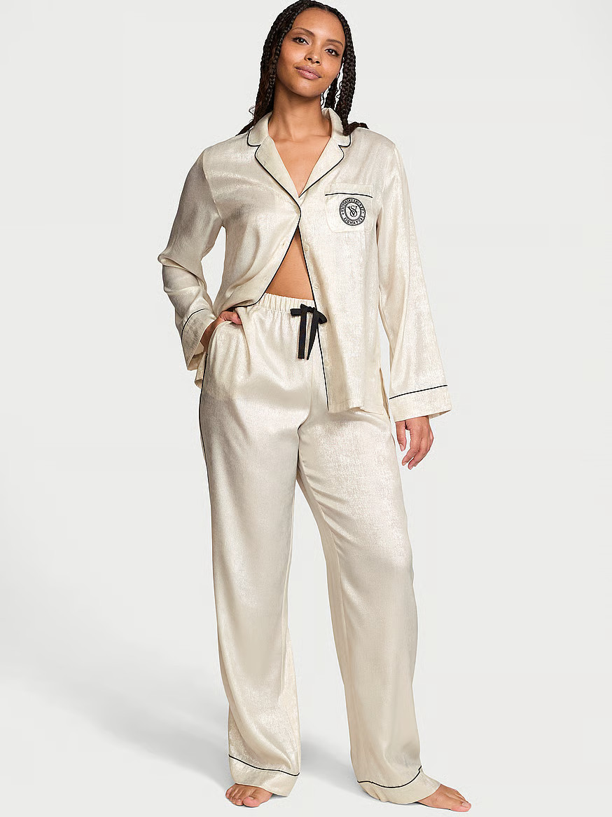 Glazed Satin Long Pajama Set | Victoria's Secret (US / CA )