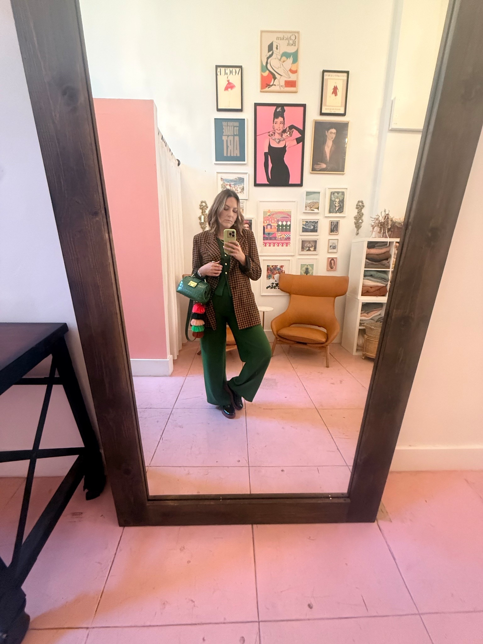 When color and confidence meet ✨
I styled this custom emerald two-piece with a black + tobacco gingham blazer for a mix of bold and classic — finished with my favorite Brandon Blackwood doctor bag.

I’m all about pieces that feel timeless but still make a statement — because great style should feel like you. 💚

Would you wear this color combo?
#StyledByTaste #LTKfashion #OOTD #BrandonBlackwood #FallStyle #StyleInspo #ChicStyle #LTKcreator #StatementLook

#LTKWorkwear #LTKStyleTip