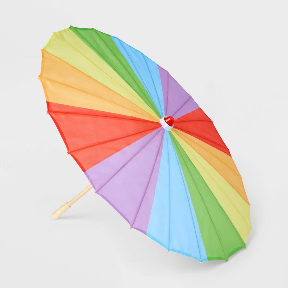 Pride 2.75' Round Outdoor Patio Summer Rainbow Parasol | Target