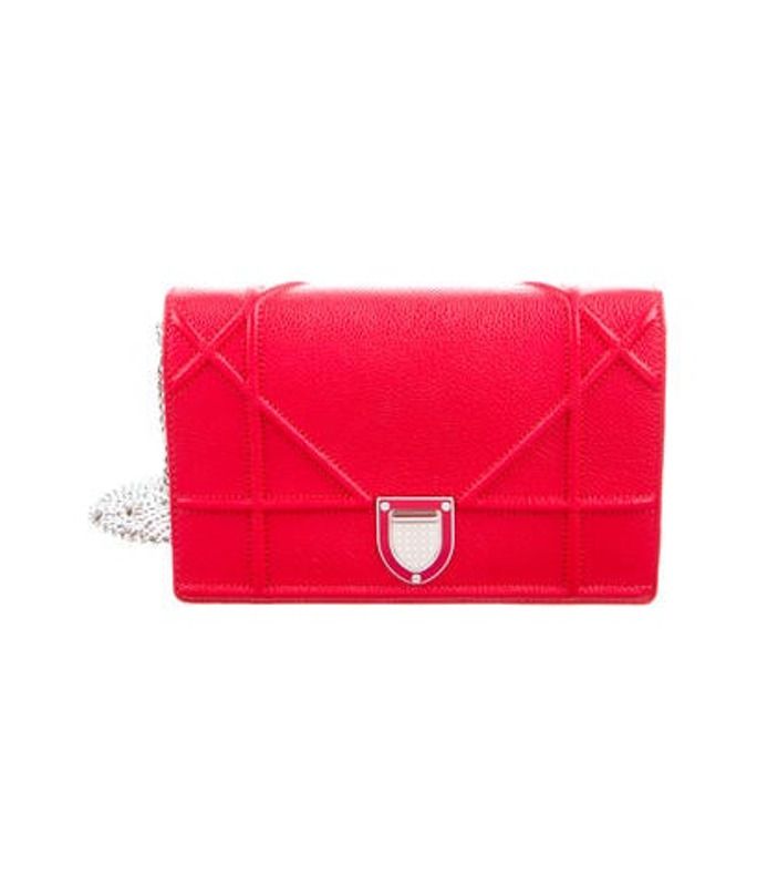 Christian Dior Diorama Wallet on Chain Red Christian Dior Diorama Wallet on Chain | The RealReal