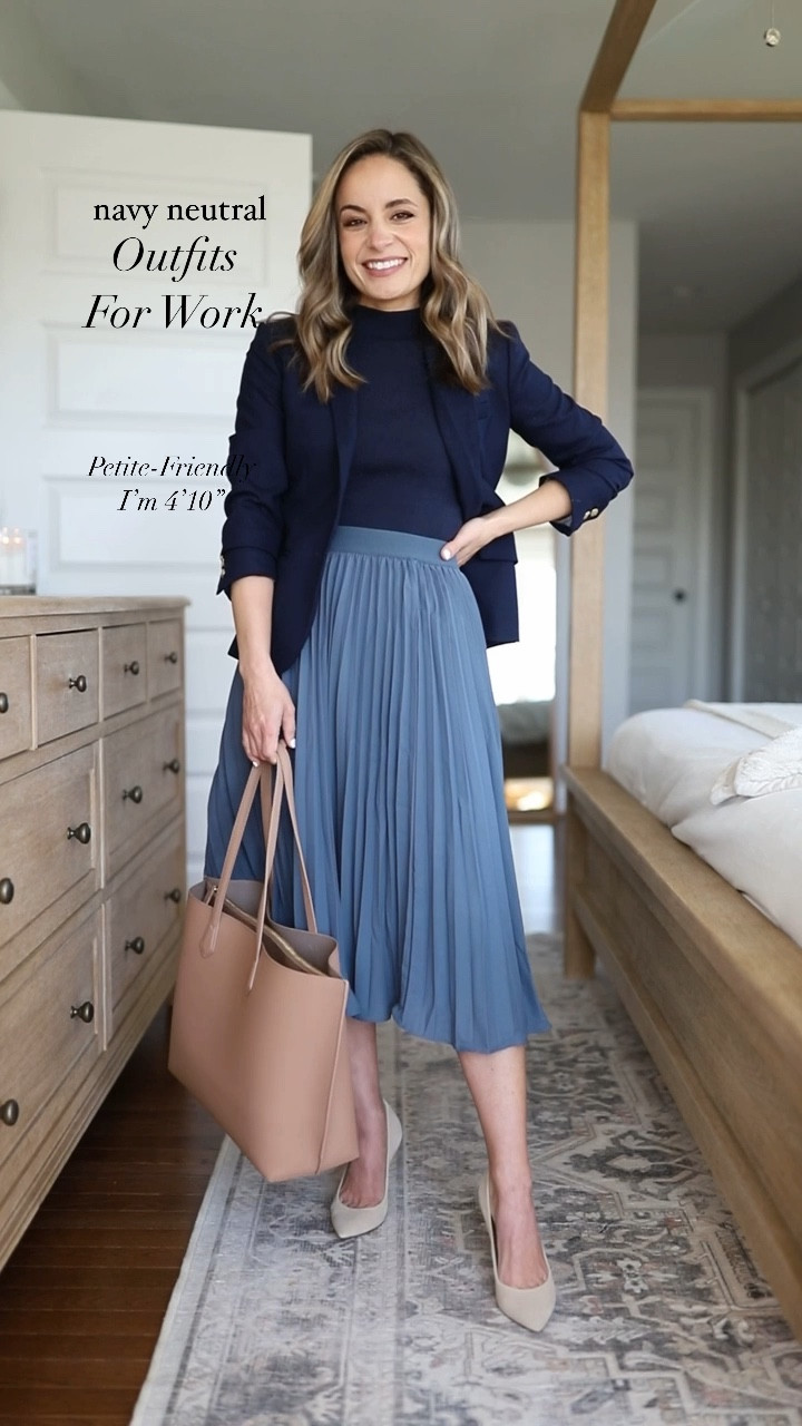 Another repost of an old post that’s been getting a lot of attention lately! I originally shared this post in 2024 but I’ve relinked a few exact items and found some new alternatives you can create the outfits with. 

Outfit 1 
Skirt (Amazon): small in dark gray (exact) 
Blazer (J.Crew Factory): petite 00 (exact) 

Outfit 2
Pants (Ann Taylor): petite 00 (exact) 
Top (unavailable) 

Outfit 3 
Dress (Ann Taylor): similar 
Blazer (J.Crew Factory): petite 00 (exact) 

Outfit 4 
Blazer (J.Crew Factory): petite 00 
Jeans (J.Crew Factory): similar 

#LTKPetite #LTKWorkwear
