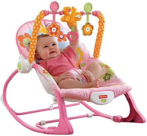 Fisher-Price Infant-to-Toddler Rocker Sleeper, Pink Bunny Pattern | Amazon (US)