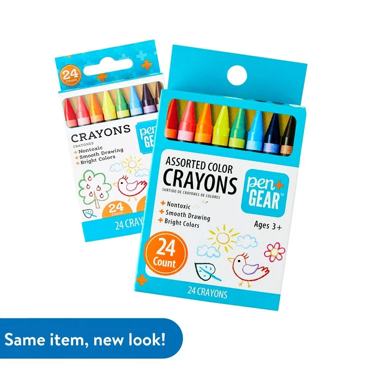 Pen+Gear Crayons, Assorted Colors, 24 Count | Walmart (US)