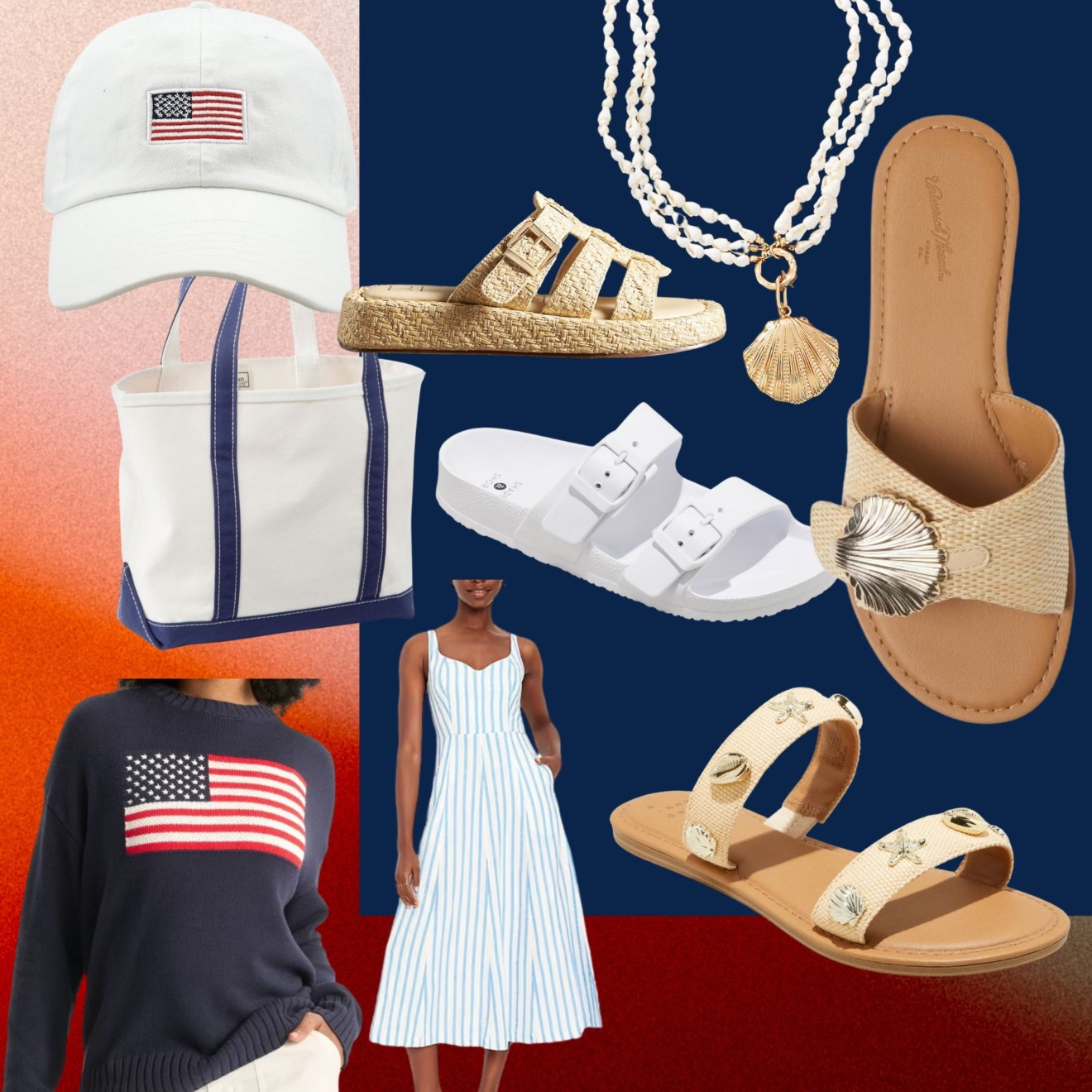 USA coastal red white and blue looks for summer! Coastal grandmother looks 

#LTKSeasonal