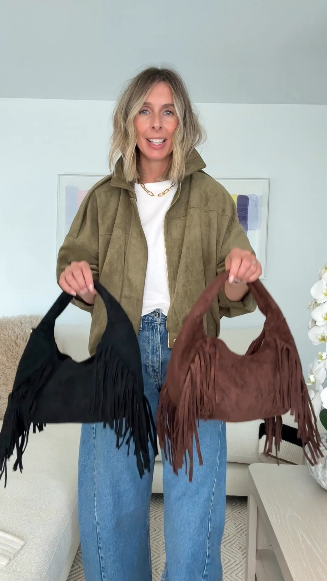 TARGET FALL SUEDE BAGS. love love love!

FRINGE TASSEL BAGS
the softest, coolest accessory for fall! no words. love them both and they’re only $30… they are going to go lightning fast people! 

GREY SUEDE BAG
rookie over here. 👋 
i’ve just seen that it’s not yet online, but it is in target stores. i’ll post to my insta stories once it’s live. so sorry! 🙄



suede bag. fall bags. fall suede bag. brown fringe bag. black suede bag. brown suede bag. target bag. fall accessories 


#LTKSeasonal #LTKItBag #LTKFindsUnder50