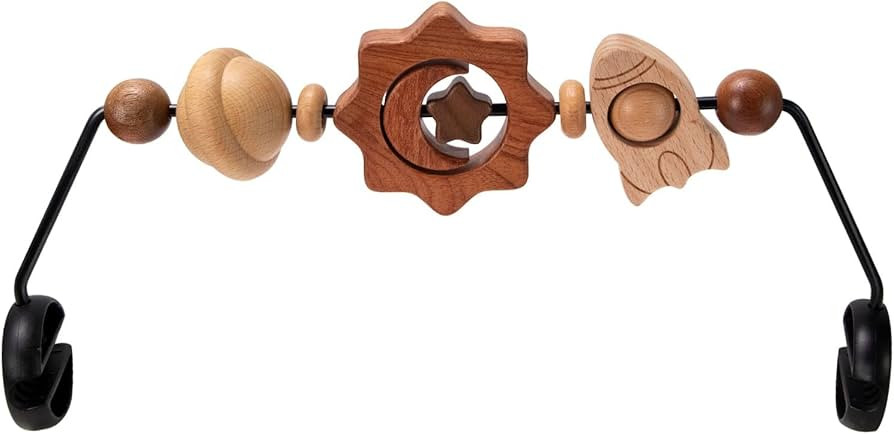 TinlyFinly Baby Bouncer Toy Bar Wooden Compatible with Baby Bjorn, Bouncer Toy Attachment Tight a... | Amazon (US)