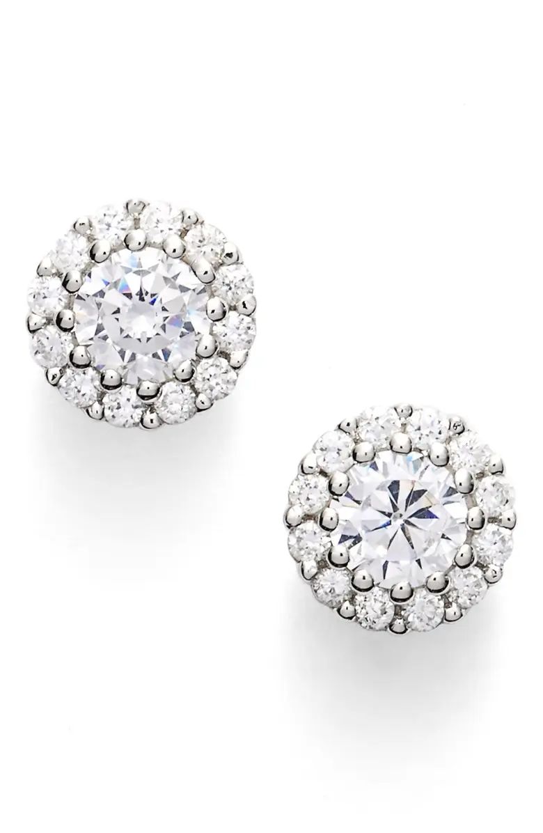 Precious Metal Plated Cubic Zirconia Stud Earrings | Nordstrom