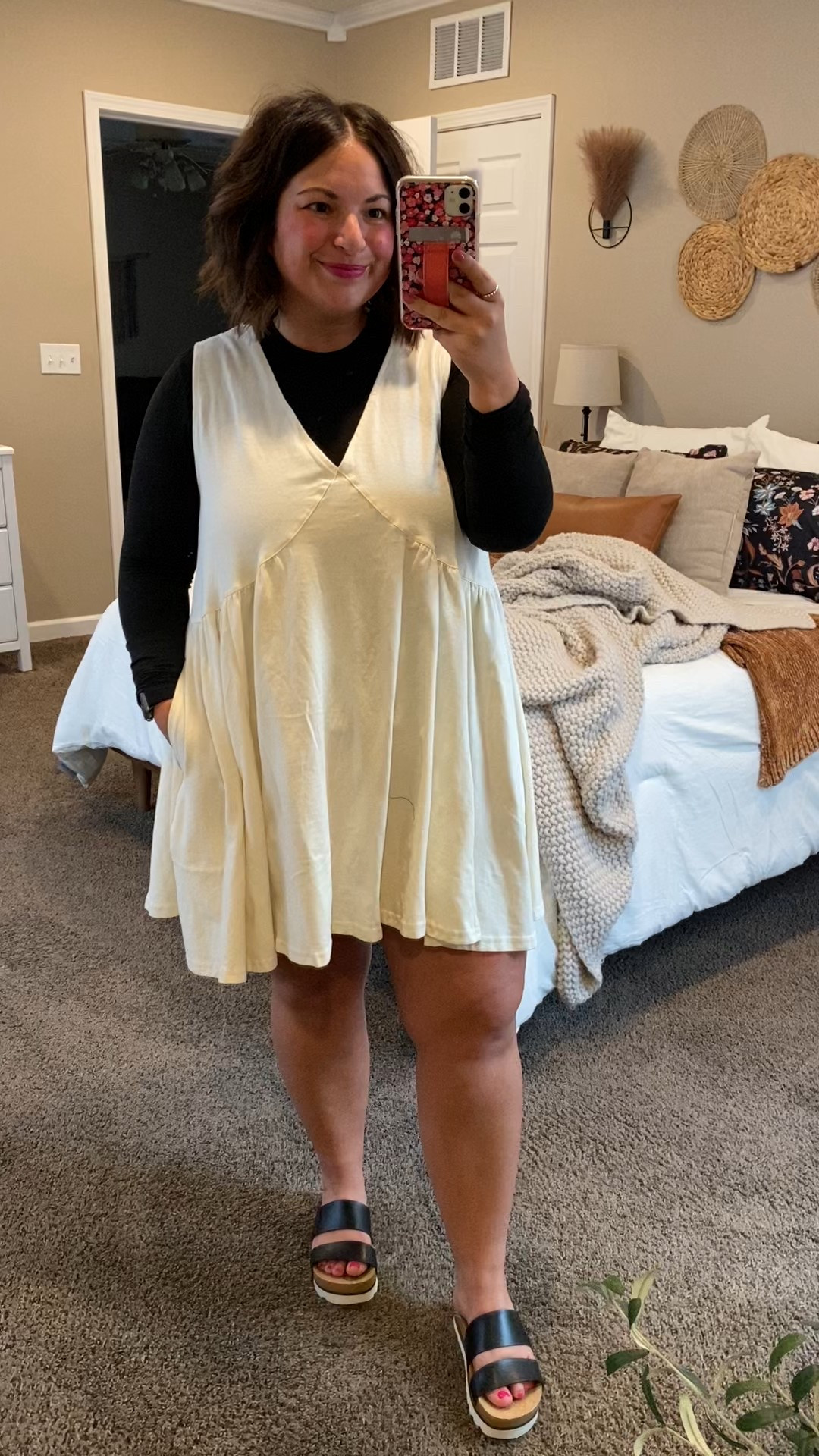 Ordering this amazon dress in more colors because I can think of so many fun ways to style it!

sandals: fit true to size // wearing a 5
long sleeve: fits true to size // wearing a medium
dress: fits true to size // wearing a large 

 #LTKMidsize #LTKStyleTip #LTKWorkwear