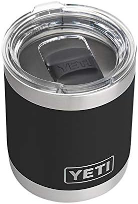 YETI Rambler 10 oz Lowball, Vacuum Insulated, Stainless Steel with MagSlider Lid, Black | Amazon (US)