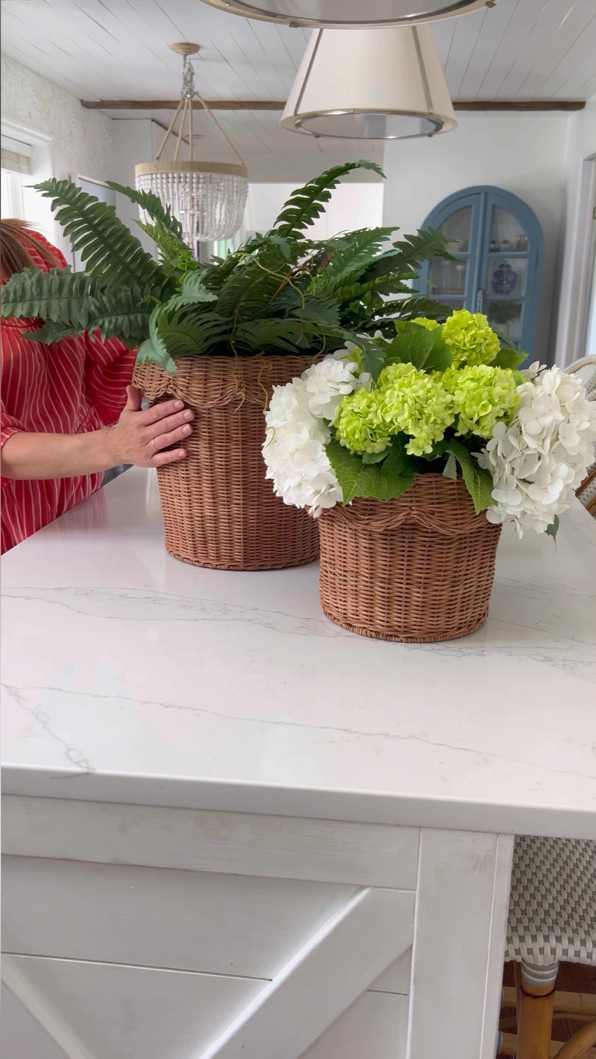 These scalloped baskets are so good and will make any outdoor space pop!

#LTKWatchNow #LTKSeasonal #LTKHome
