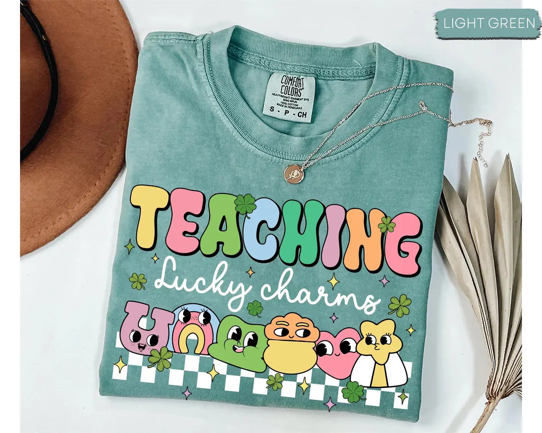 Teacher St.patrick's Day Shirt, Teaching Lucky Charms Shirt, Lucky Teacher Shirt, St Patty Day Sh... | Etsy (US)