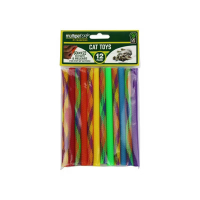 MultiPet Kitty Straws Assorted Cat Toys - 12 Pack (7 in) | Target