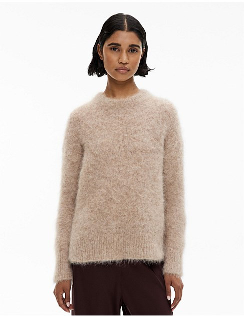 Fluffy Oversized Knit with Relaxed Fit | David Jones (Australia & New Zealand)